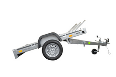 Kippbarer Motorradanhänger UNITRAILER MOTO 3