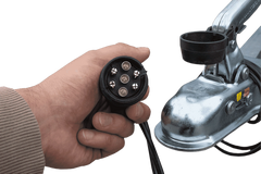 Einachsiger Anhänger 200x125 mit hoher Plane, Überrollbügel, Bordwandverlängerungen und Stützrad – Garden Trailer 201 KIPP