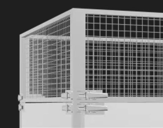2-Achs-Kippanhänger mit Gitterwänden, 750 kg   312 x 158  Handpumpe