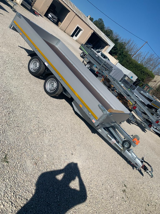 remorque plateaux ridelle porte voiture rampes inclus