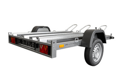 Kippbarer Motorradanhänger UNITRAILER MOTO 3