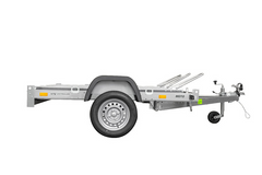 Kippbarer Motorradanhänger UNITRAILER MOTO 3