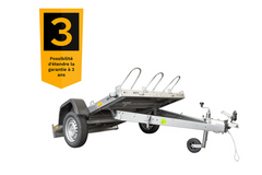 Kippbarer Motorradanhänger UNITRAILER MOTO 3