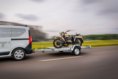 Motorradanhänger Länge der Transportschiene: 1,5 m / 1,9 m