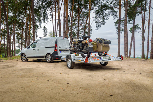 Remorque timon pliable porte-moto / porte-quad MOTOQUAD 266 750 kg